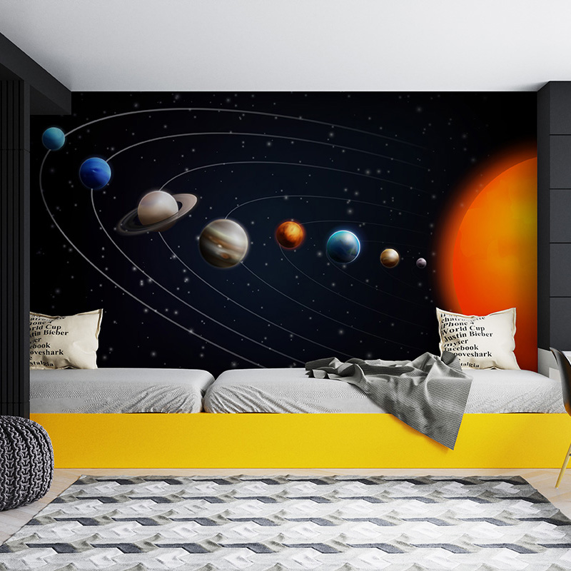 Foto tapeta Planete u orbitama oko Sunca na zidu